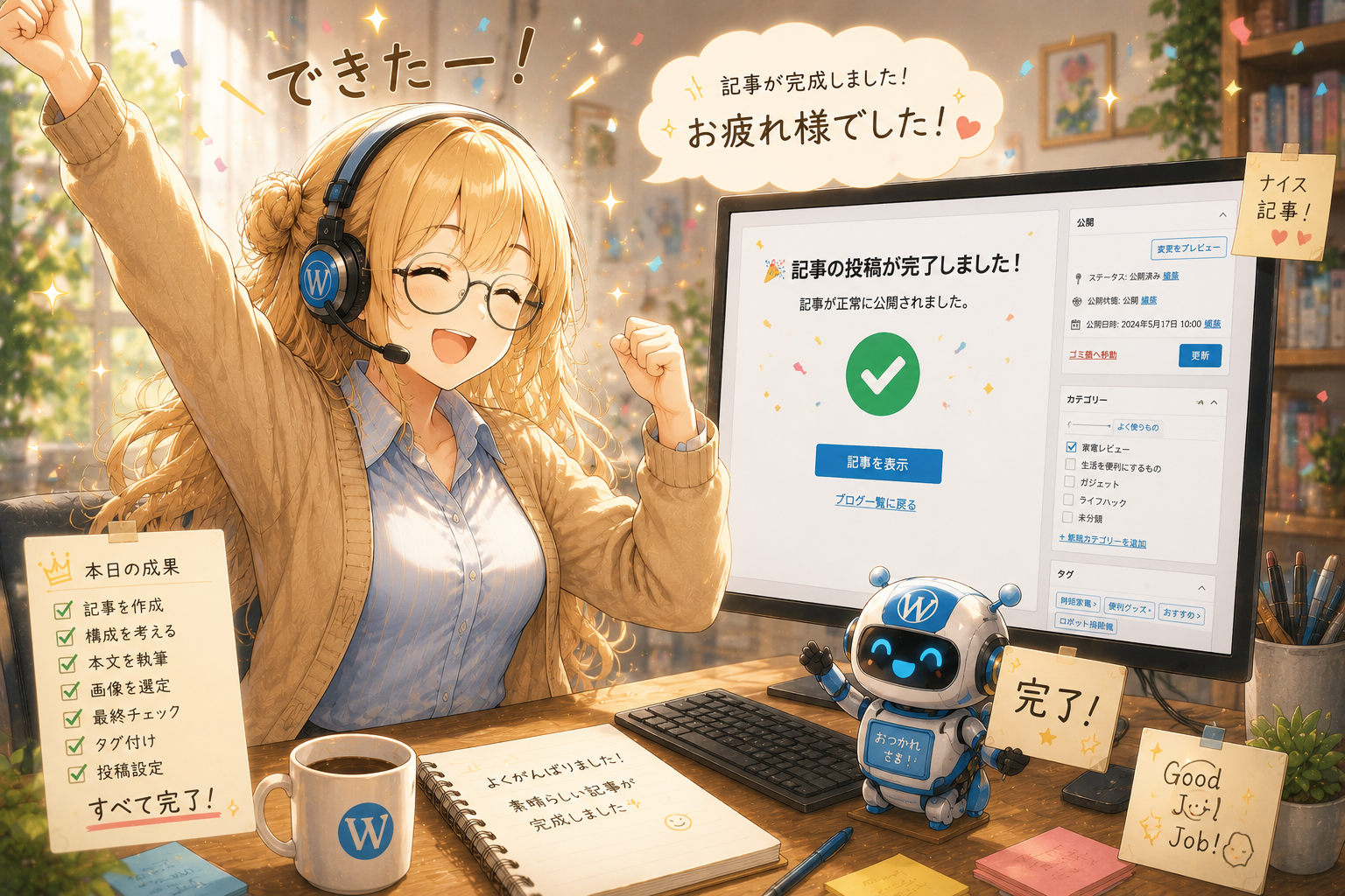 WordPress記事自動作成完成